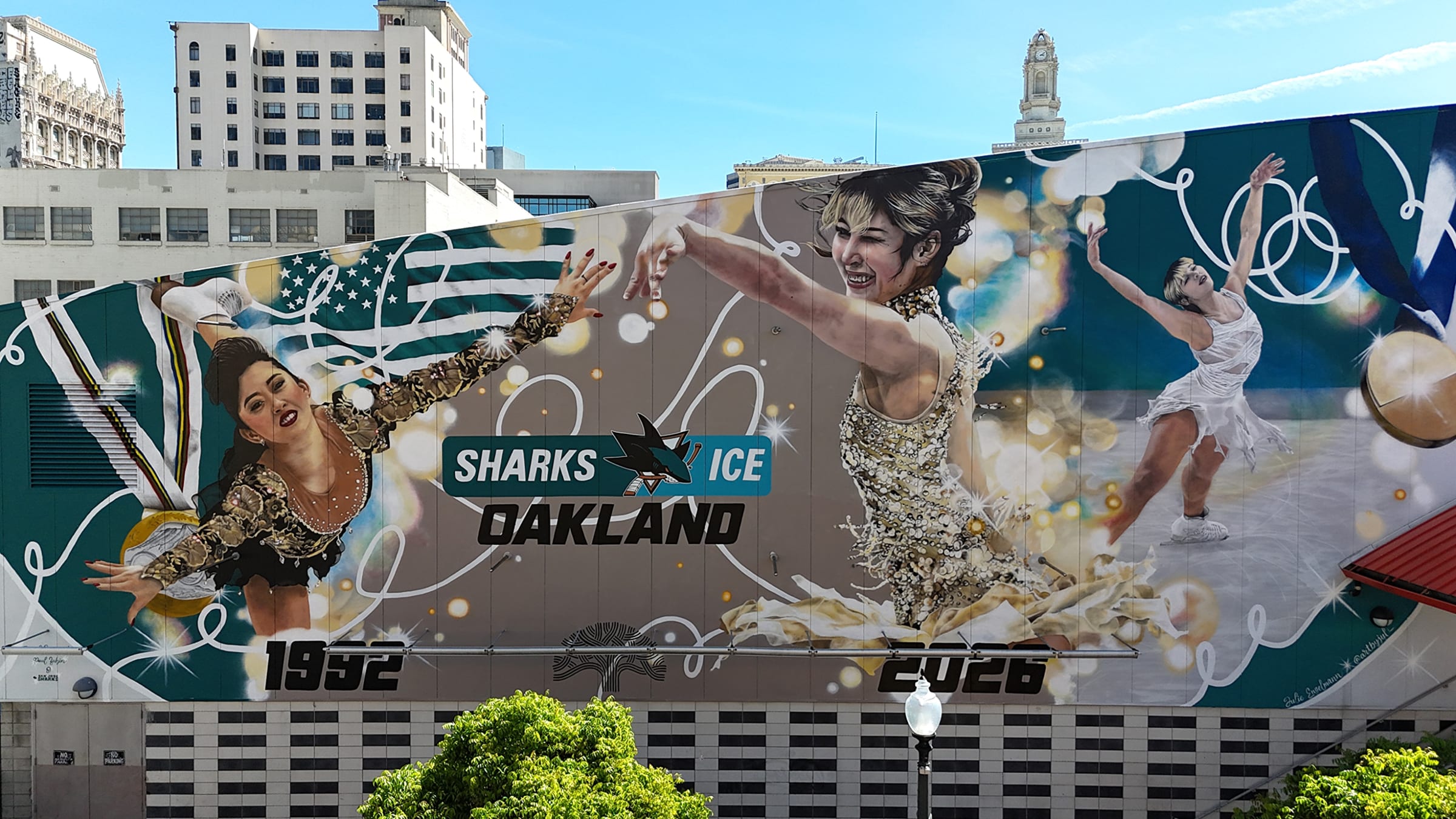 Alysa Liu and Kristi Yamaguchi Mural detail