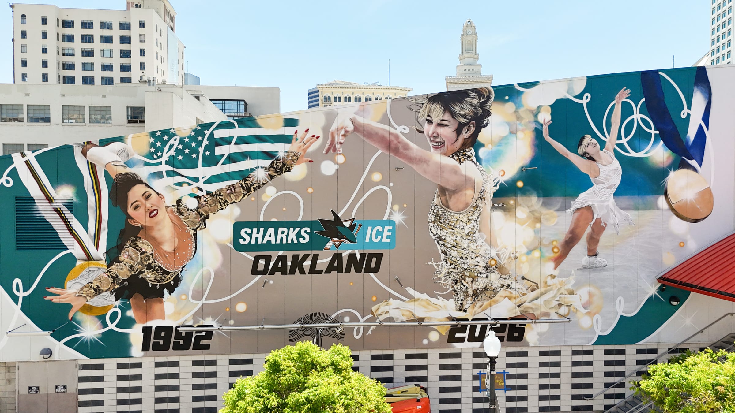 Alysa Liu and Kristi Yamaguchi Mural detail