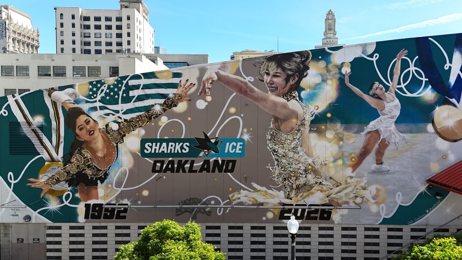 Alysa Liu and Kristi Yamaguchi Mural - View 1