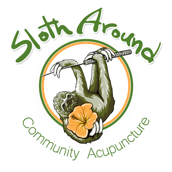  Sloth Around Community Acupuncture logo