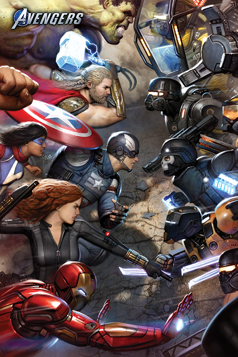 Avengers Gamerverse: Face Off Portrait Poster Avengers Gamerverse: Face Off Portrait Poster