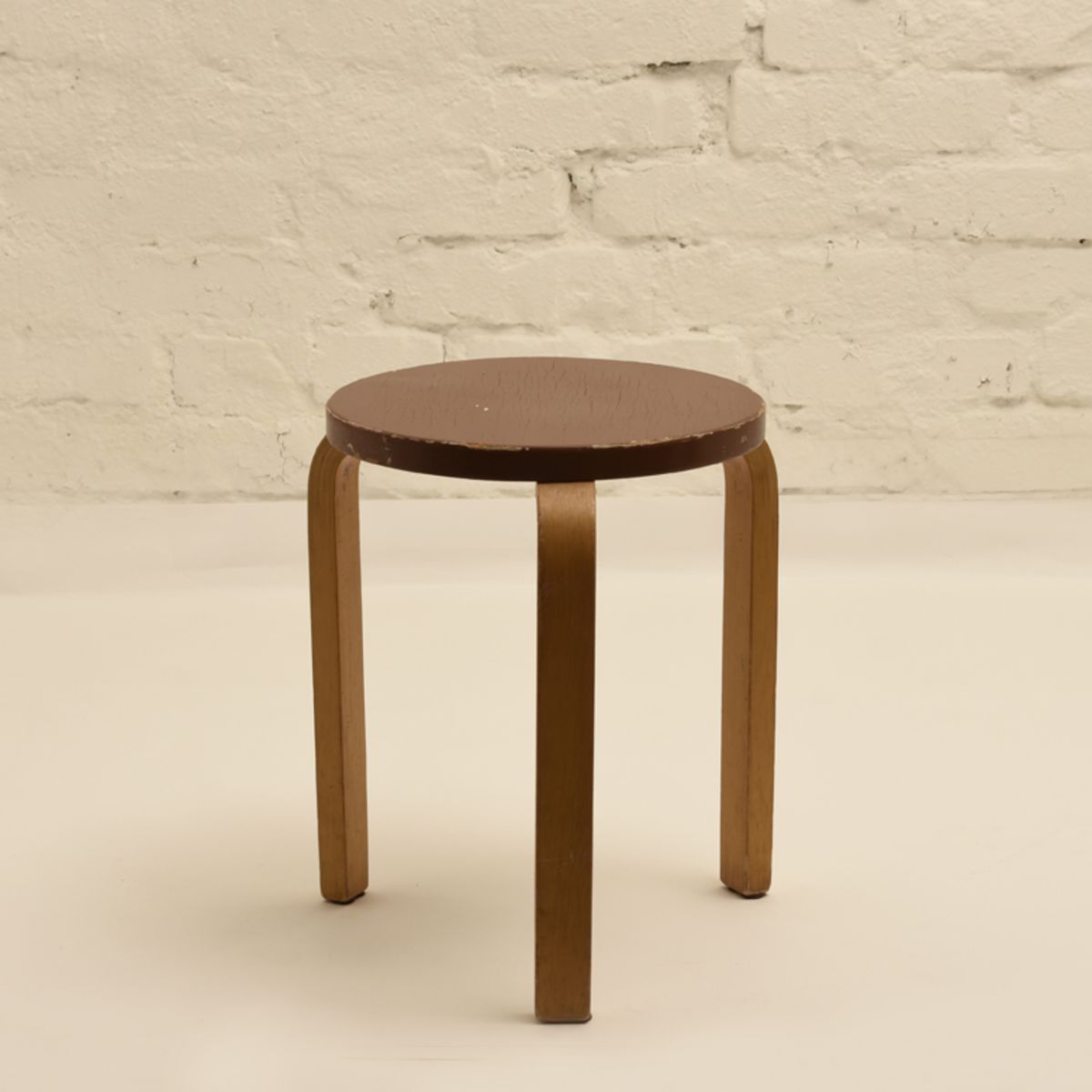 Aalto Alvar Stool 60 Brown Paint