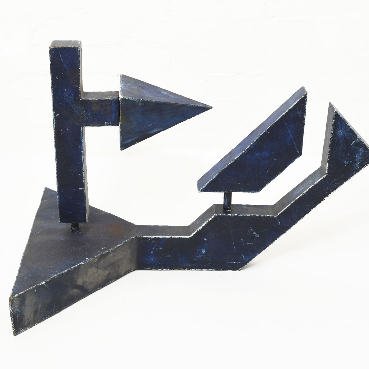 Brutalist-Blue-Sculpture