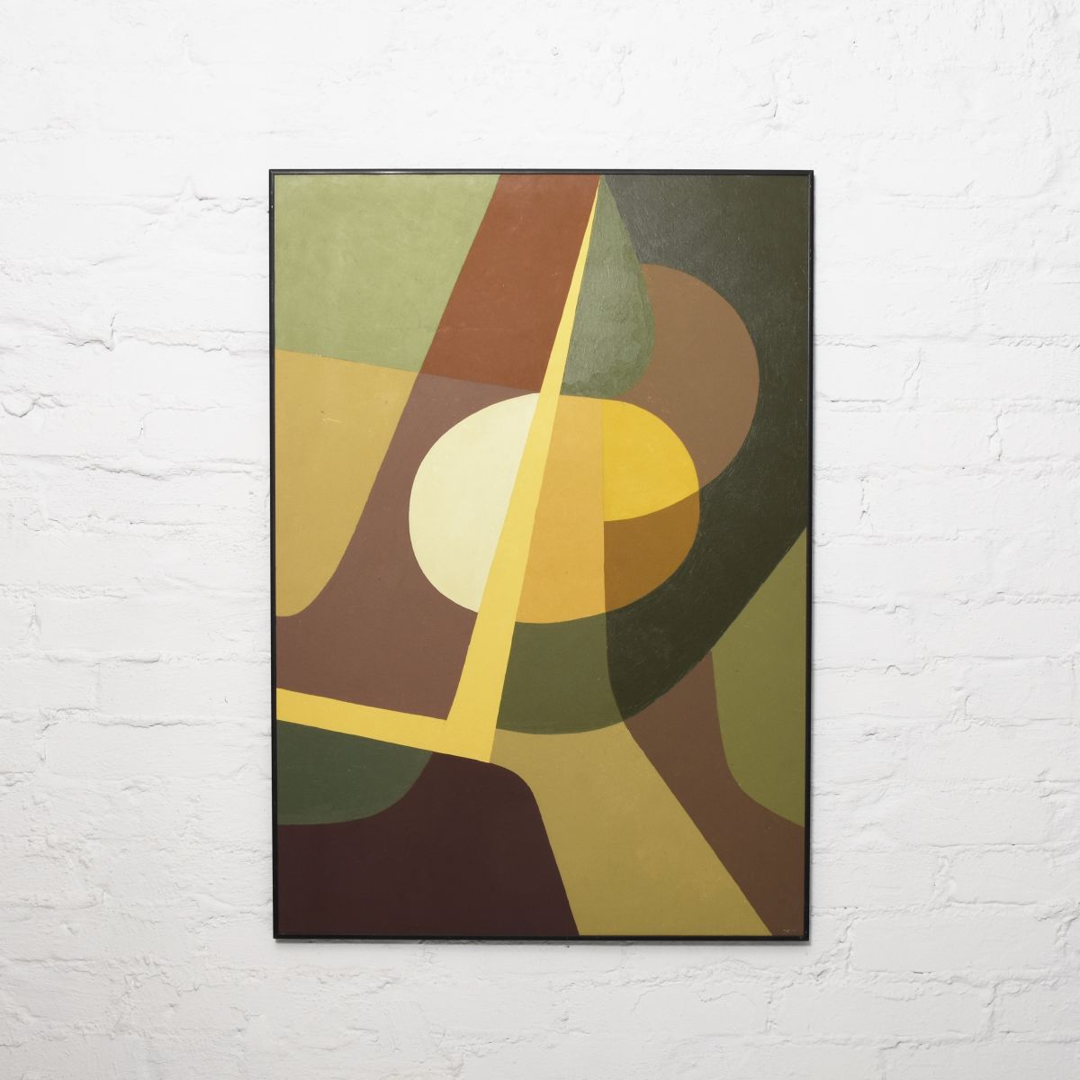 Abstract Painting Brown Green