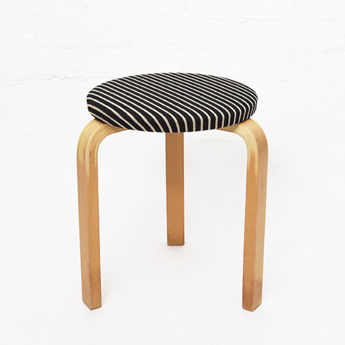 Alvar Aalto Stool60 Stripe Upholstery