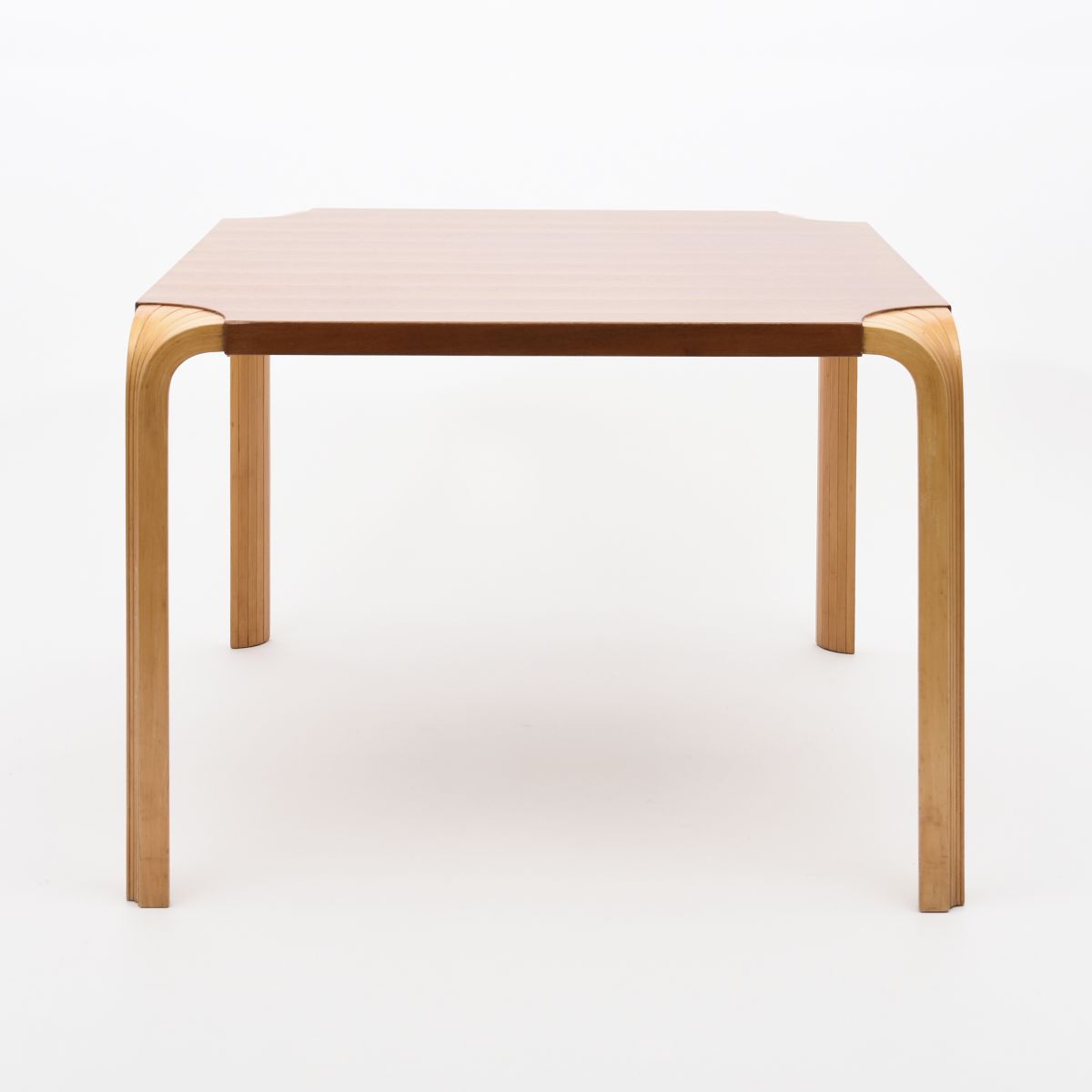 Aalto Alvar Fan leg side table teak