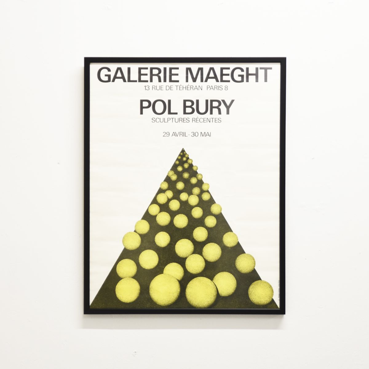 Bury Pol Galerie Maeght poster