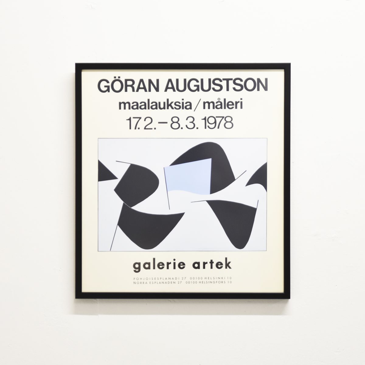 Auguston Göran galeria artek poster