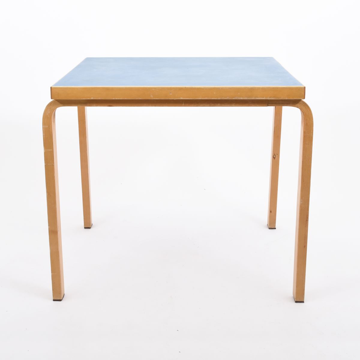 Aalto Alvar table linoleum blue