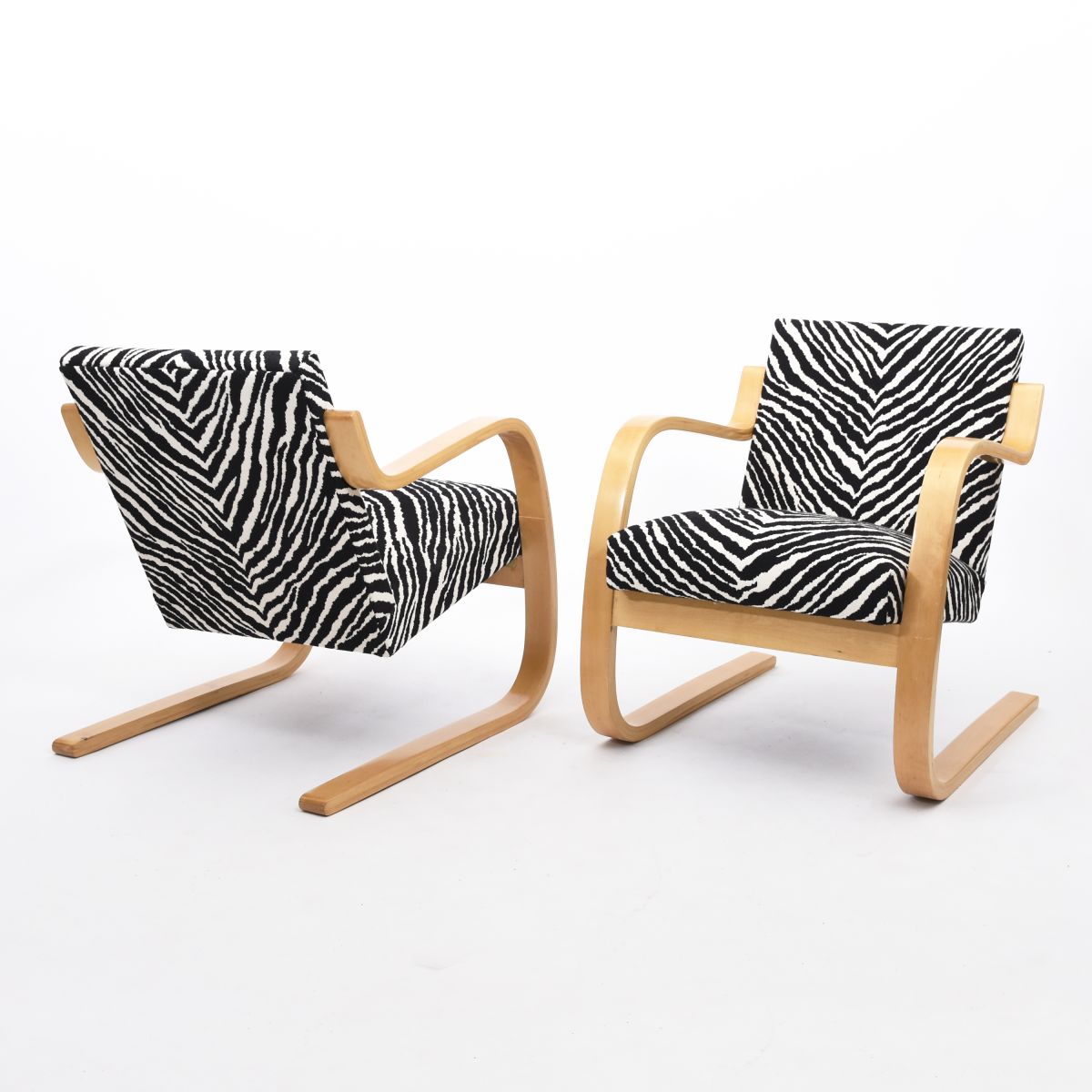 Aalto Alvar armchar 402 zebra pair