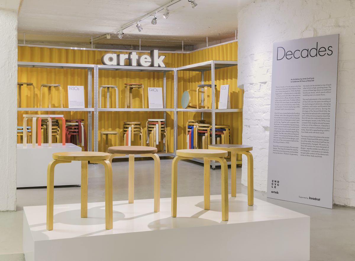 Decades: An Exhibition by Artek 2nd Cycle to Celebrate 90 Years of Stool 60