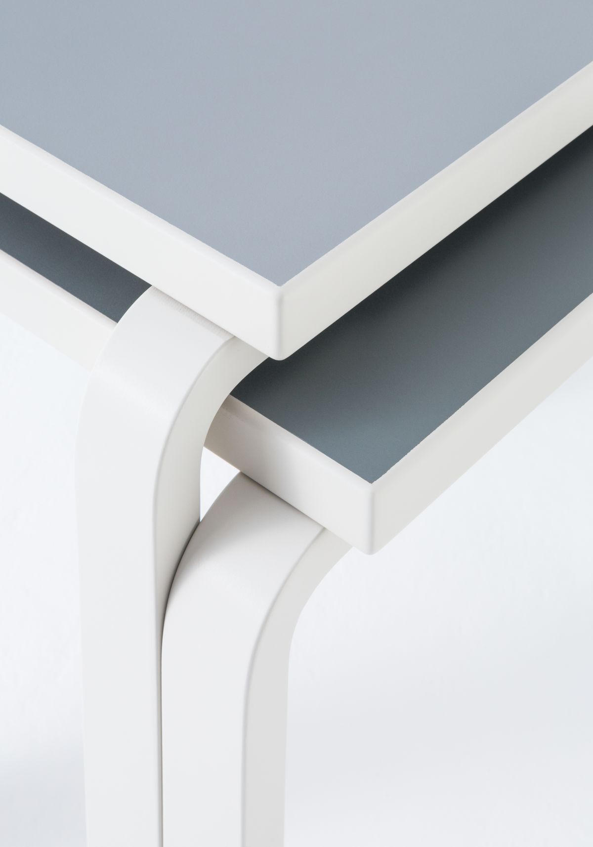 Aalto Table square 80C Stone White
