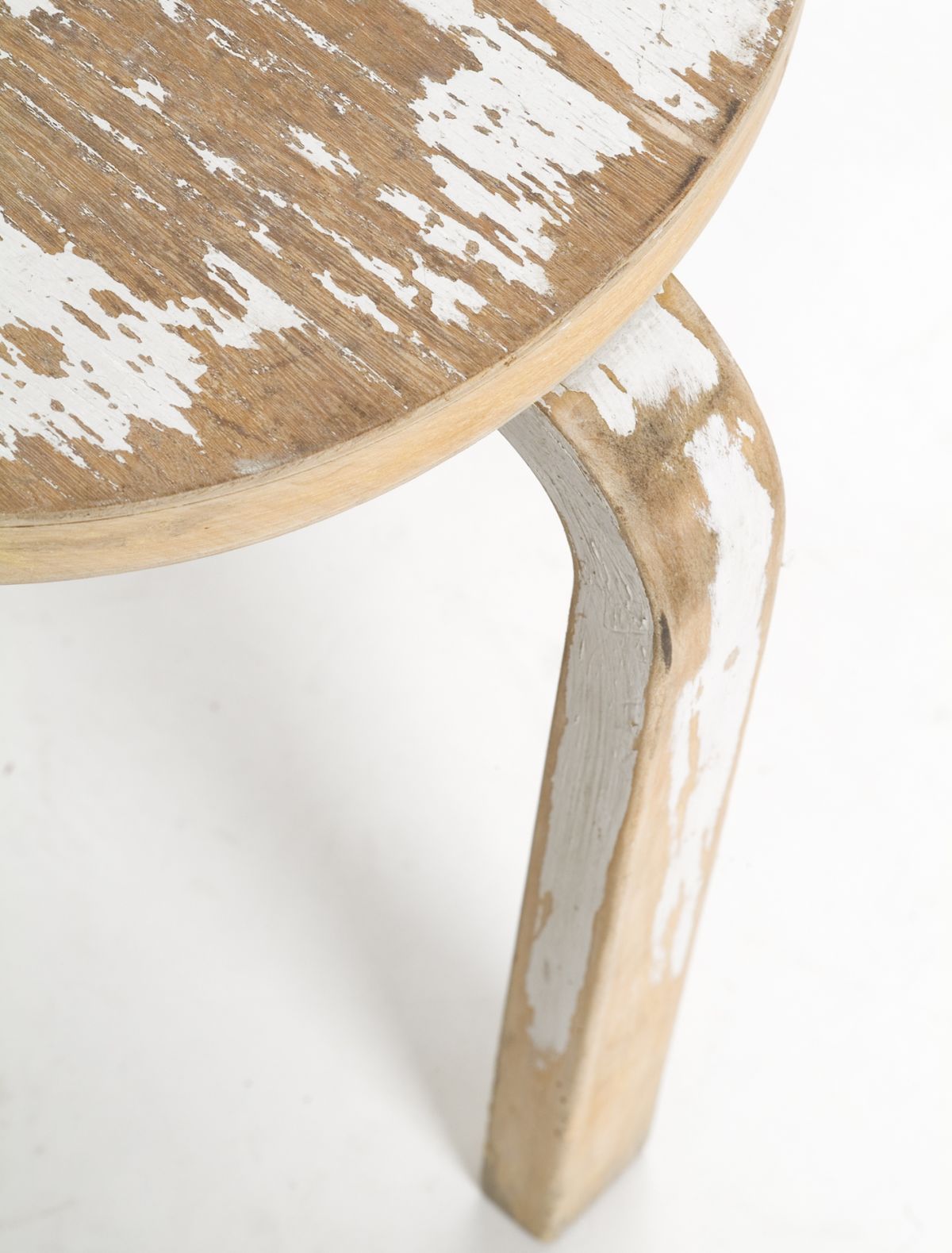 Stool 60 - 2nd Cycle close up birch white