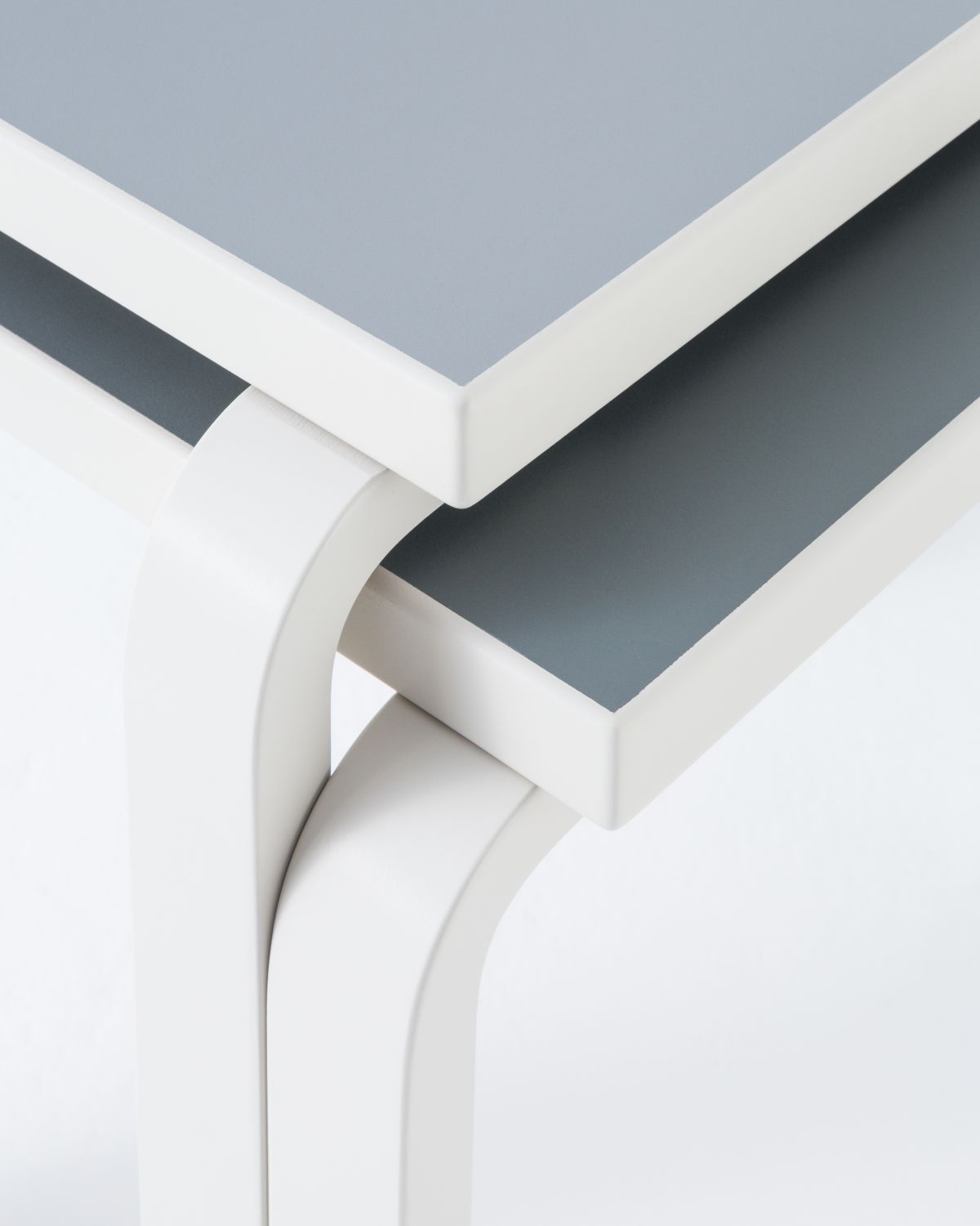 Aalto Table square 80C Stone White