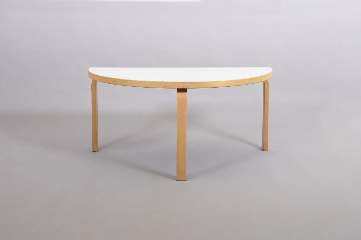 Aalto Alvar Kids table 120x 60 half sphere white