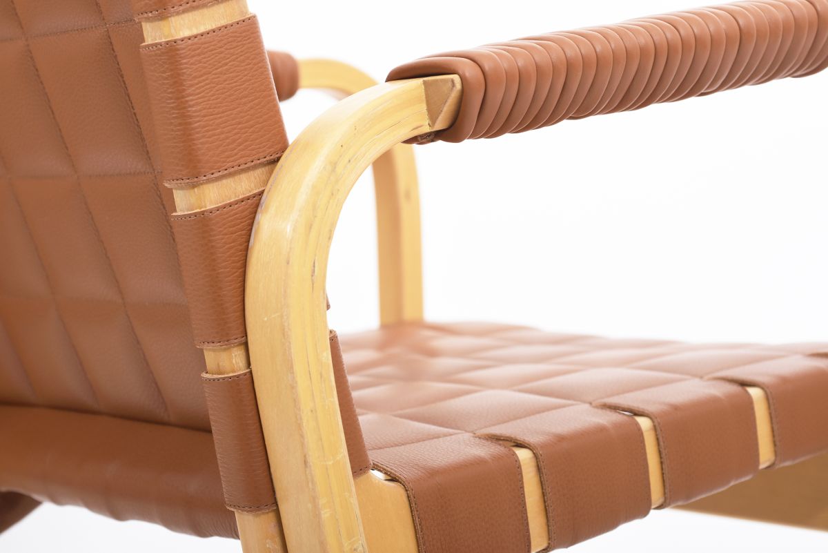 Aalto Alvar Armchair 45 cogniac 09