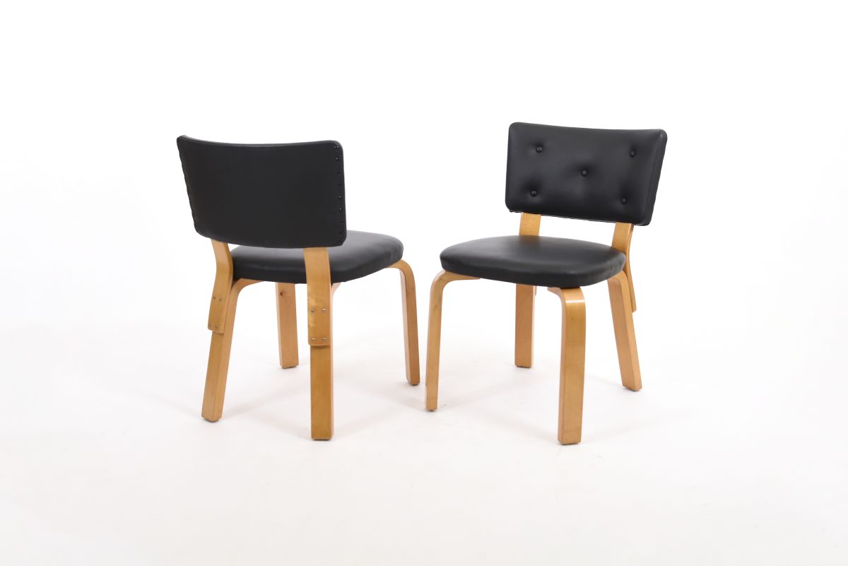 Aalto Alvar Chair 62 black leather