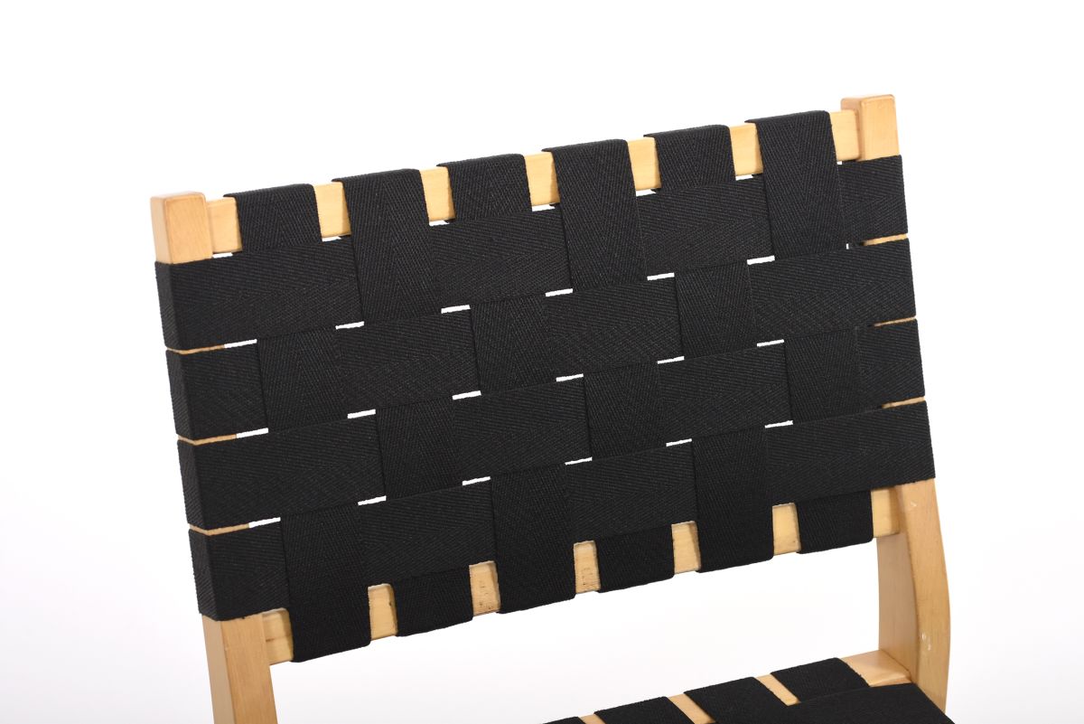 Aalto Alvar Chair 611 birch black webbing 01