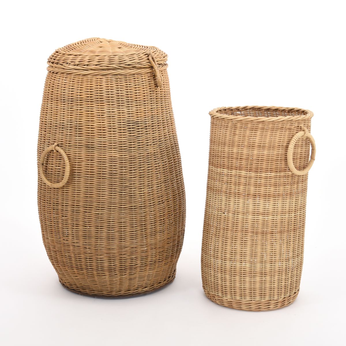 Anonymous large rattan basket set