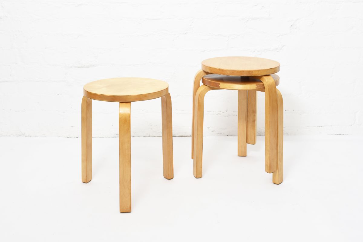 Aalto Alvar Stool60 circa 1950 set