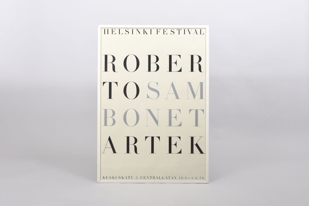 Artek exhibiton poster Roberto Sambonet