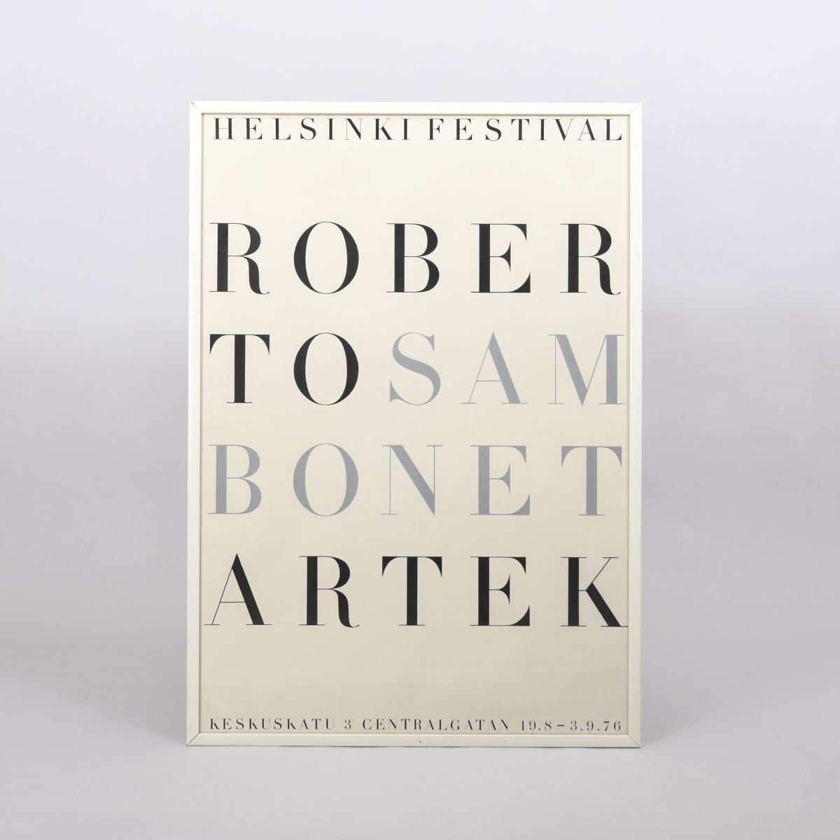 Artek exhibiton poster Roberto Sambonet
