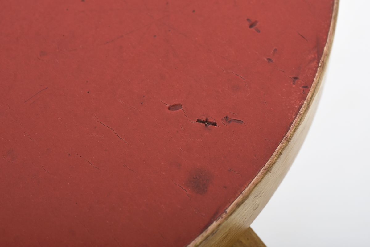 Aalto Alvar stool60 red linoleum 1950 01