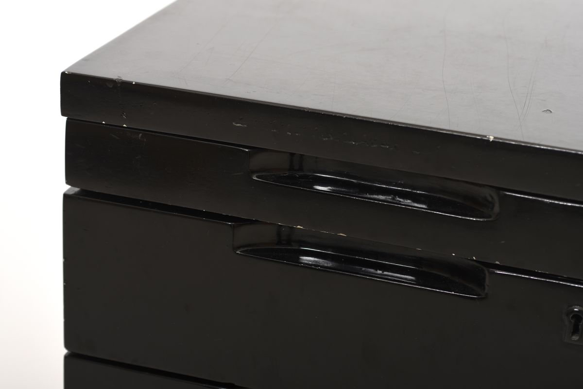 Aalto Alvar Chest of drawers black paint 04