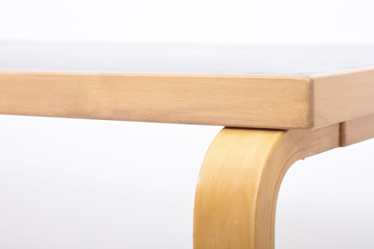 Aalto Alvar dining table black linoleum 03