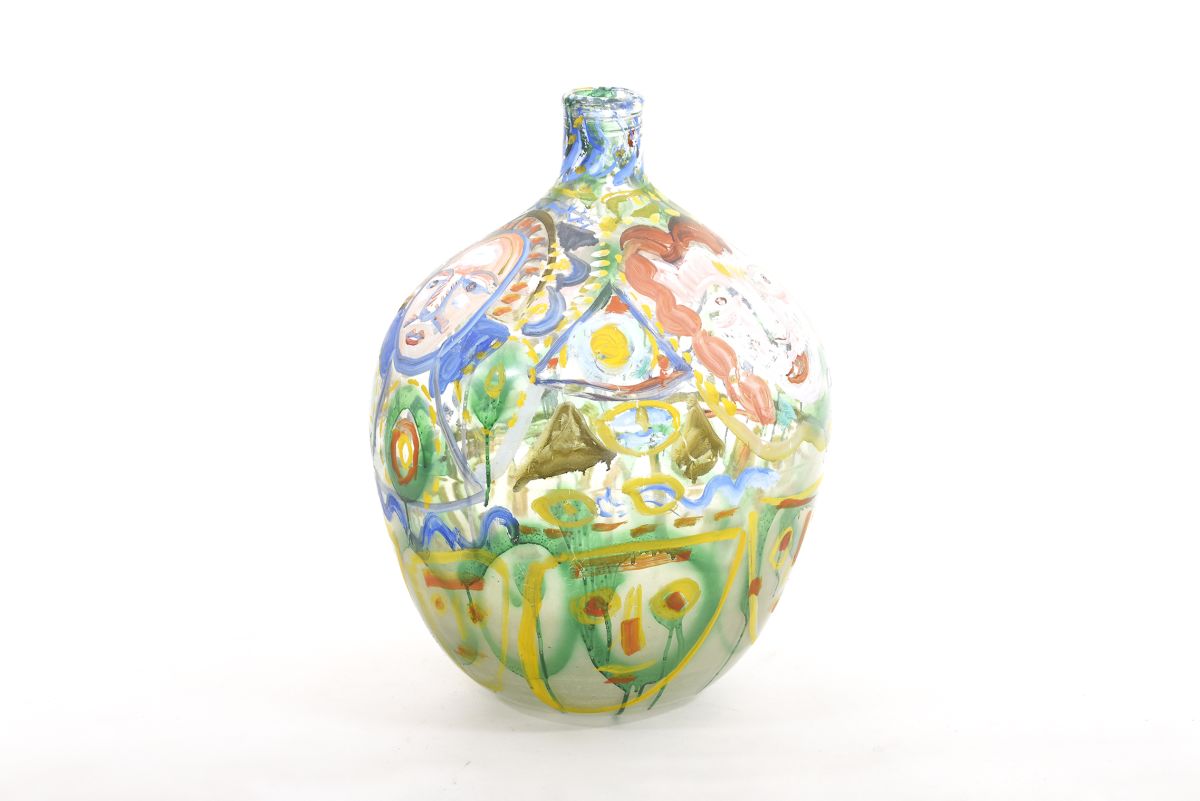 Jaakola Alpo Huge painted grass bottle back