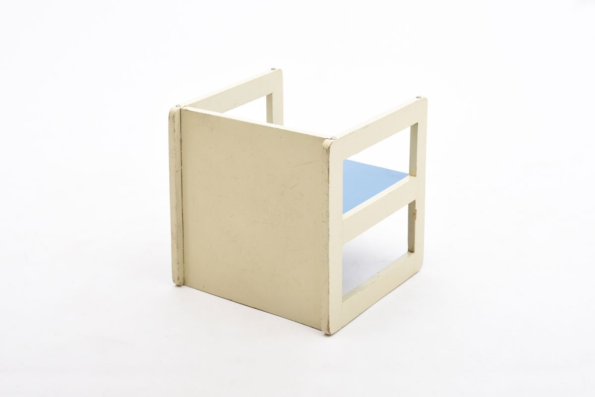 Aino Aalto kids chair table painted back