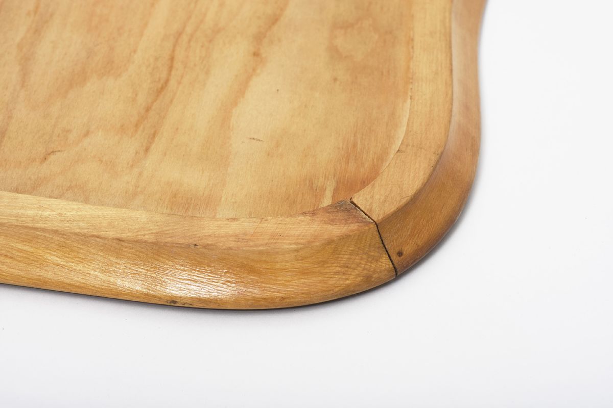 Folky Wooden Tray Flower Vase details7