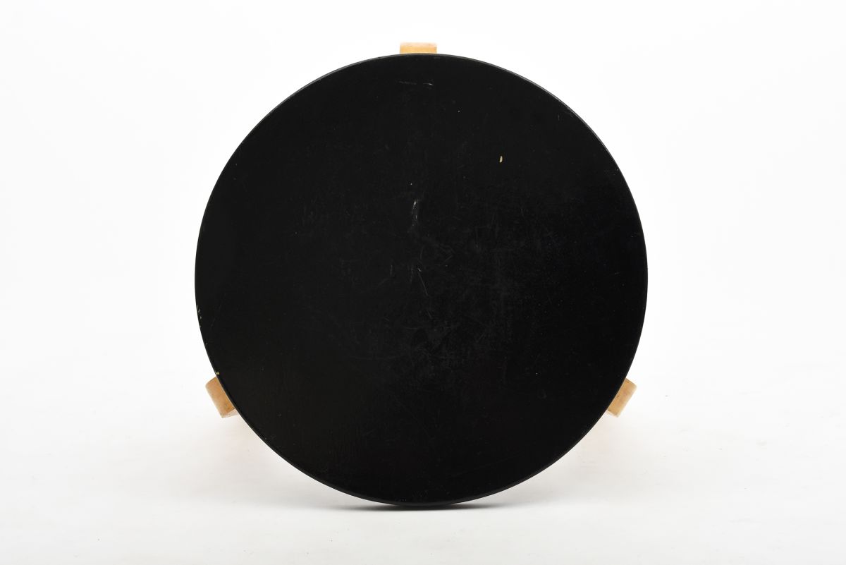 Aalto Alvar small table black birch top