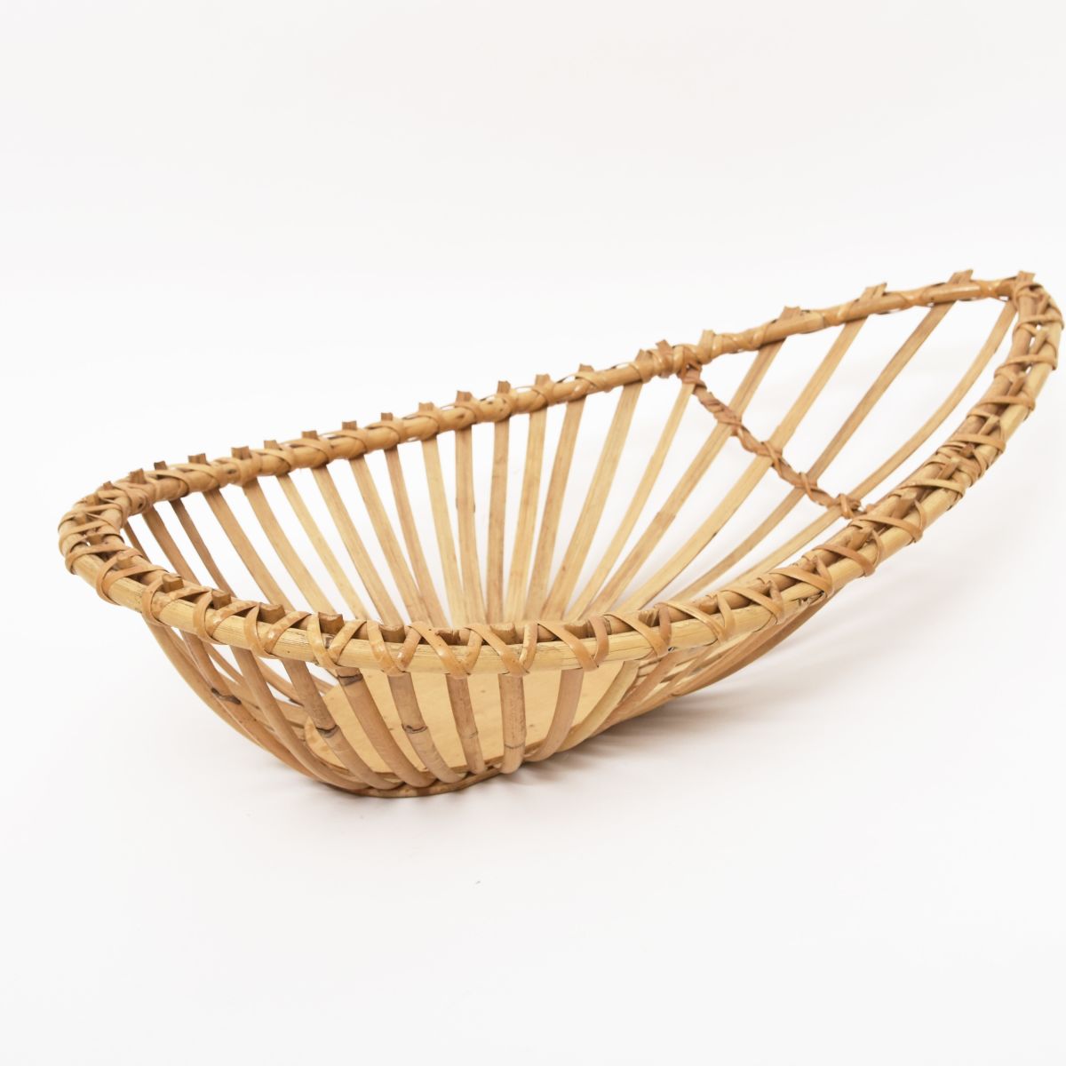 Almond Shaped Rattan Basket