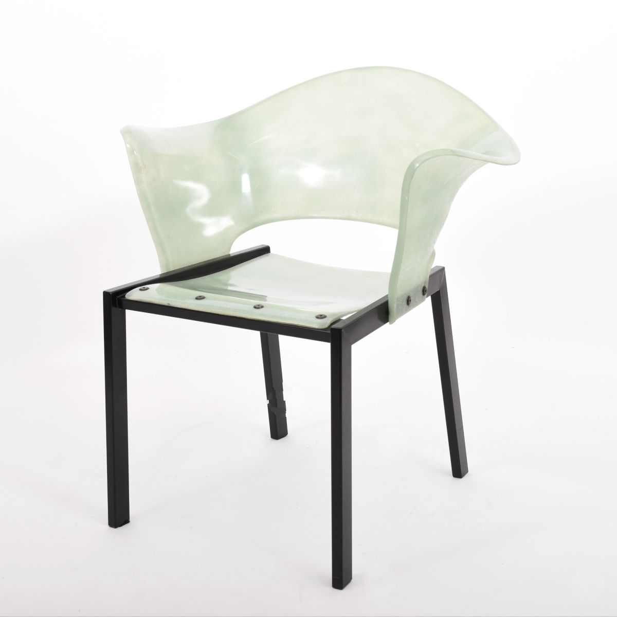 Wiherheimo Yrjö Fibreglass armchair green