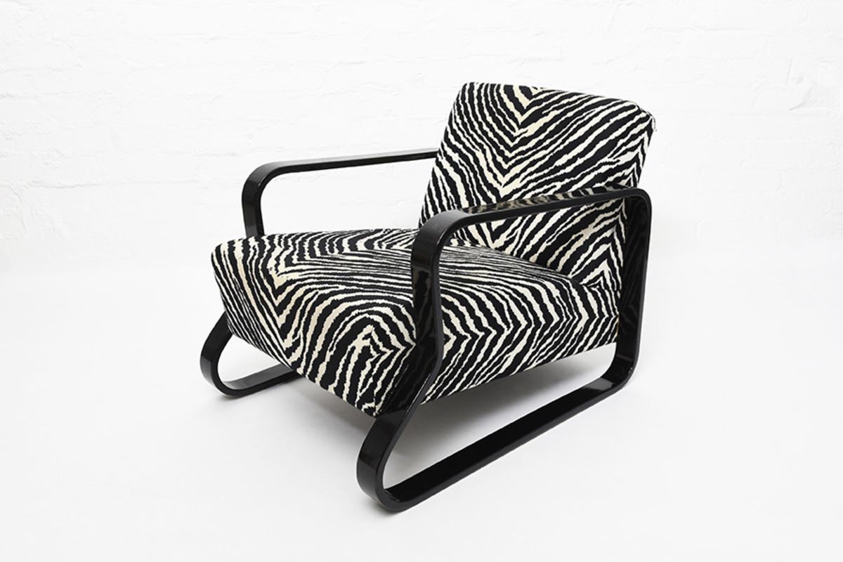 Alvar Aalto Armchair44 Zebra details2