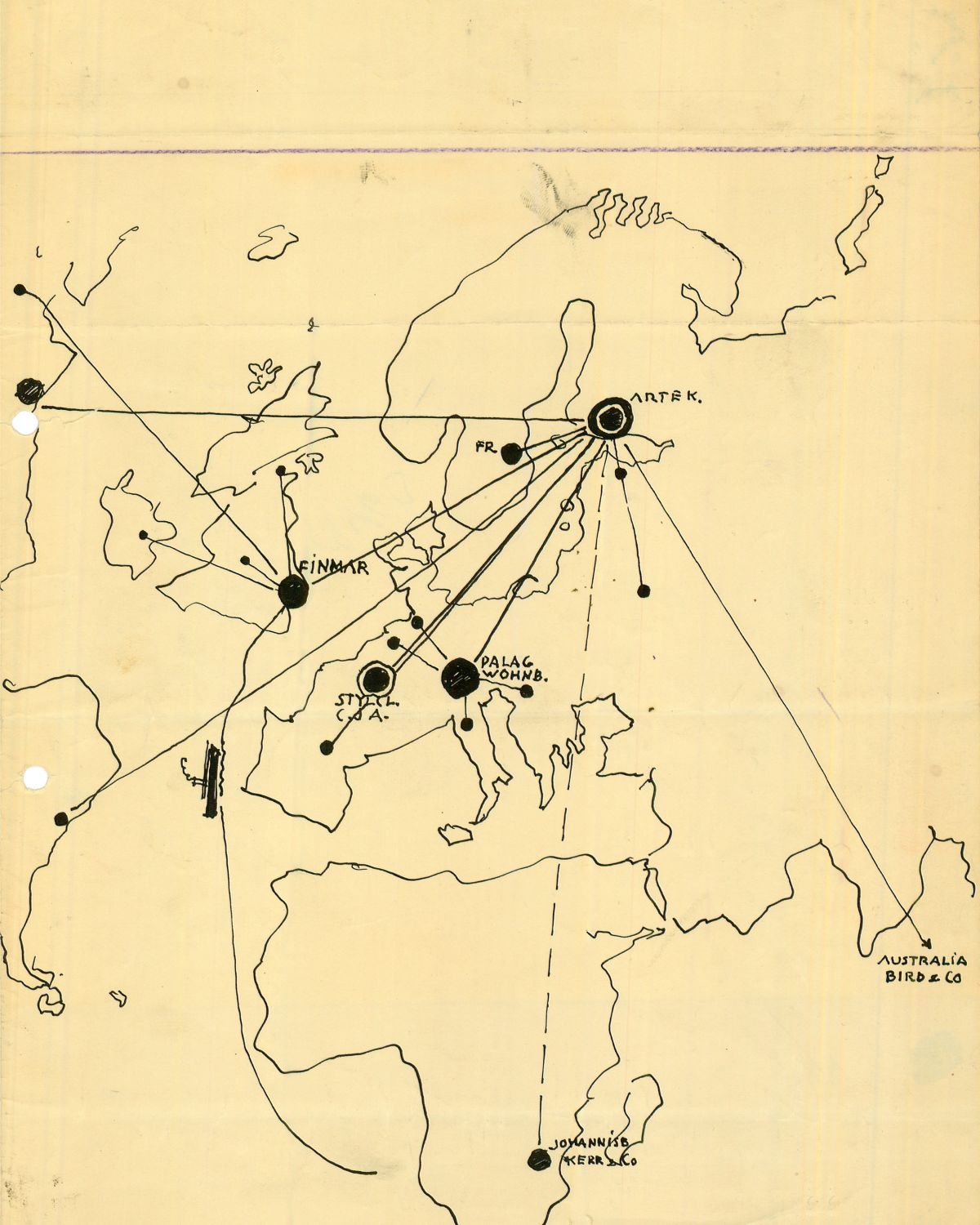 Artek Distribution network 1935 crop
