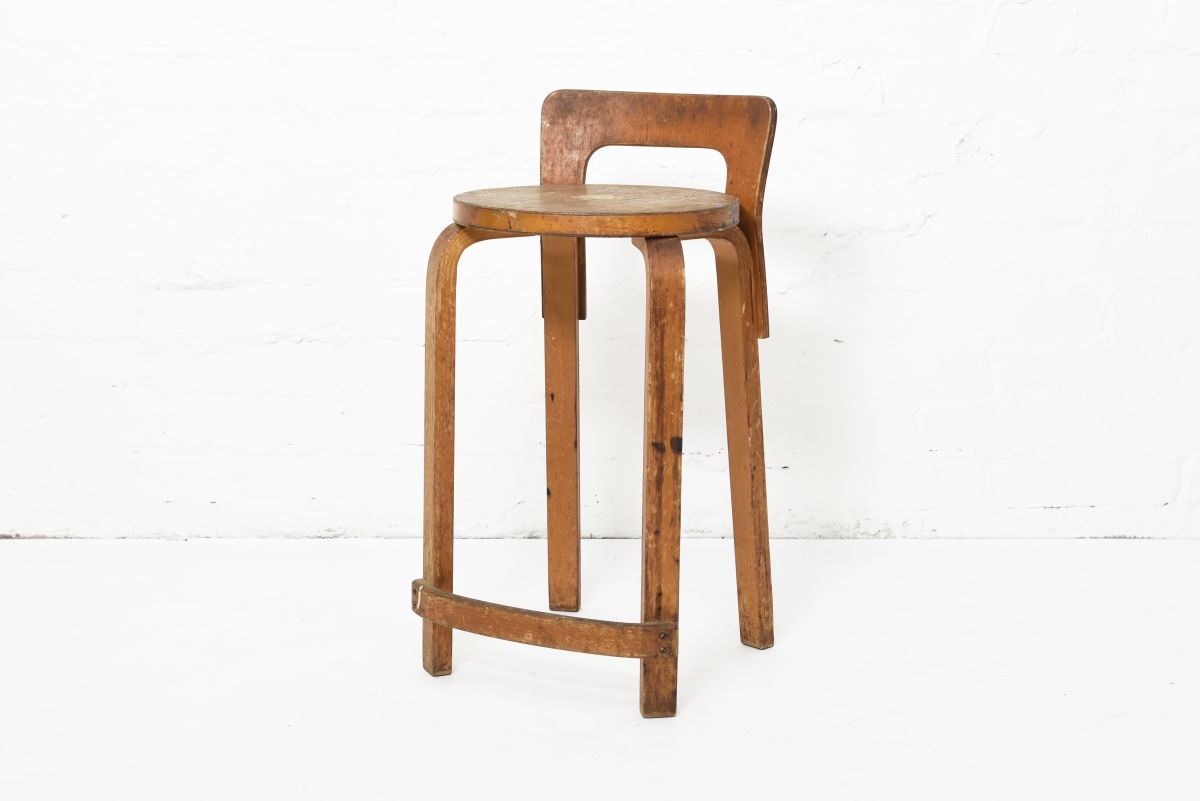 Aalto Alvar Chair K65 heavy patina