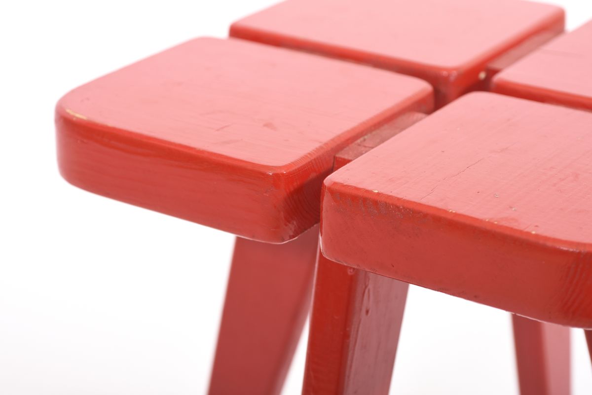 Peippo Rauni Apila stool red 02