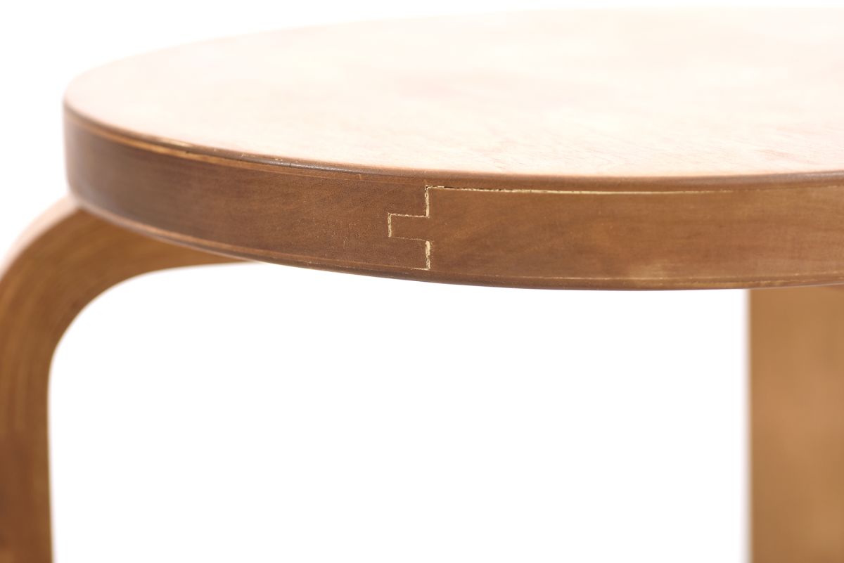 Aalto Alvar Stool 60 veneered top 02