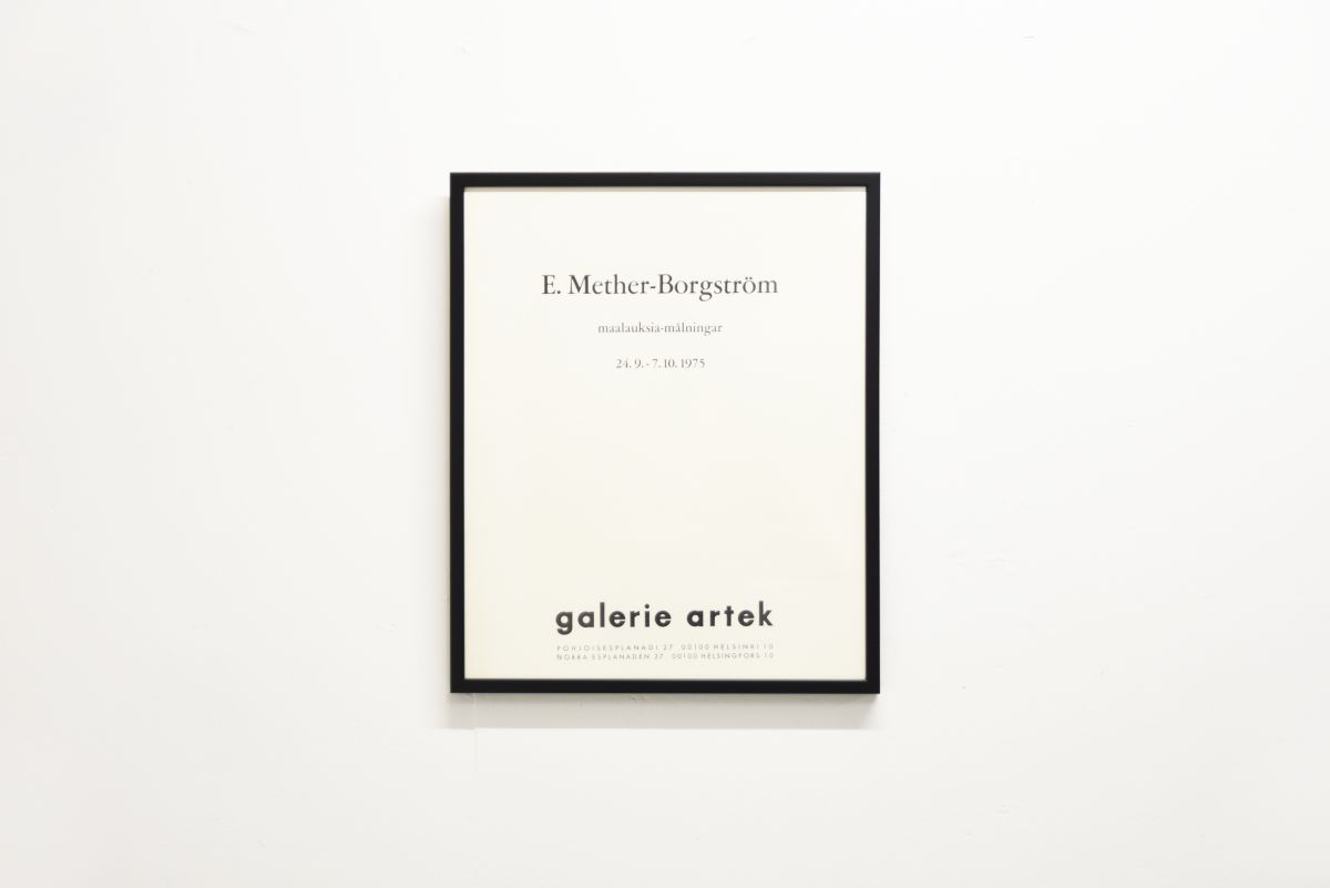 Borgström E mether galerie artek poster