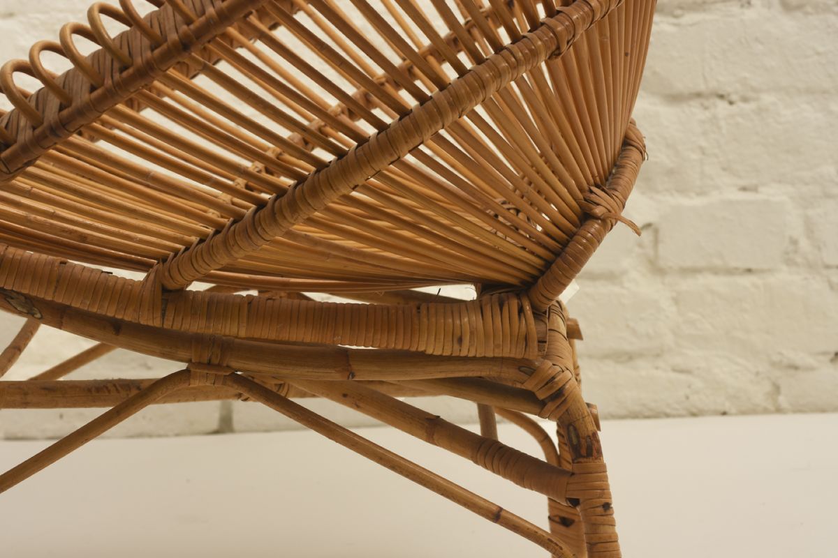 Albini Franco Round Rattan Chair Detail3