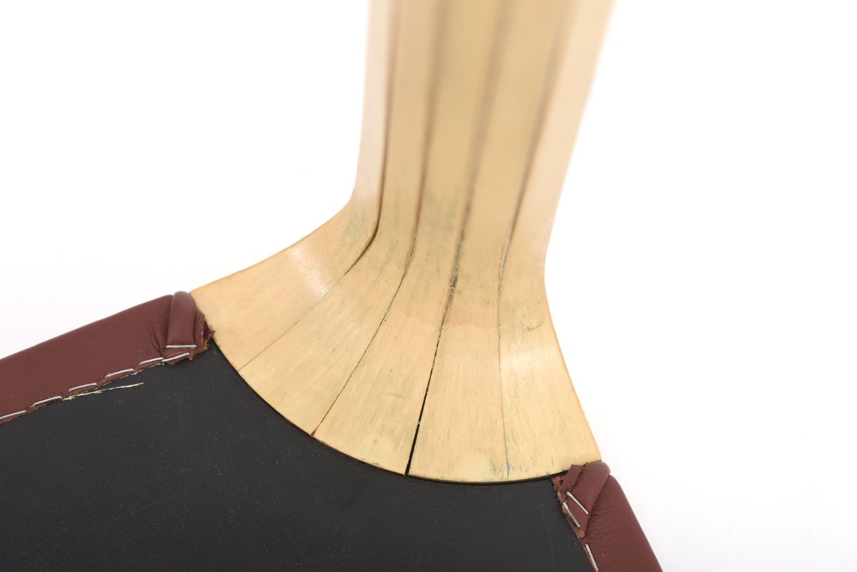 Aalto Alvar Stool X602 burgundy leather 06