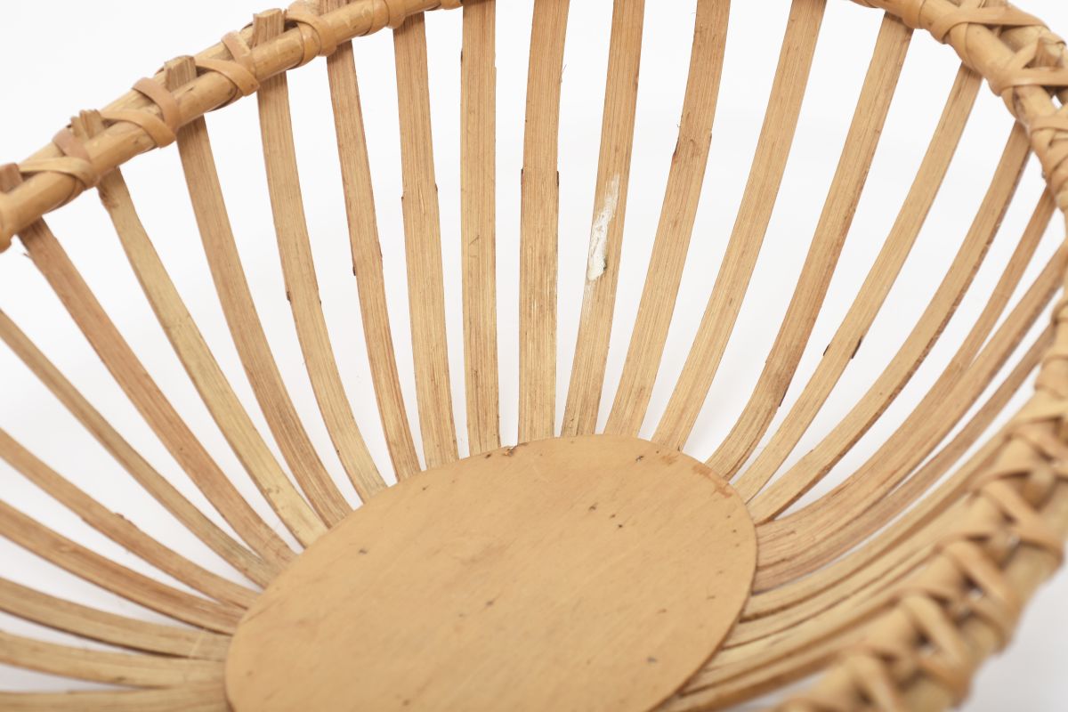 Almond Shaped Rattan Basket details5
