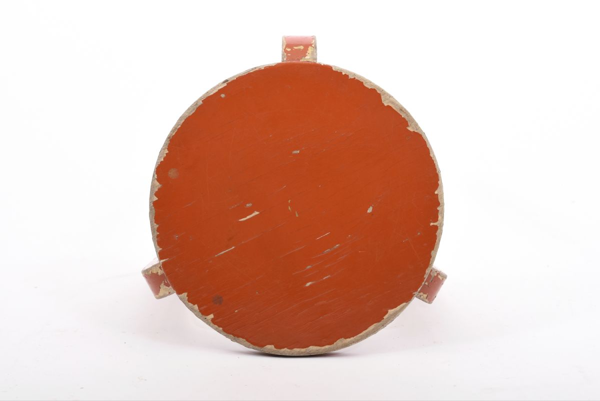 Aalto Alvar Stool 60 red painted top