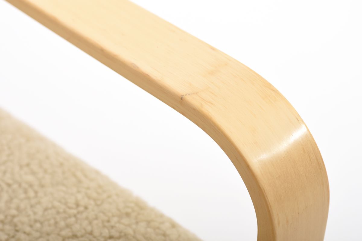 Aalto Alvar armchair 44 paimio sheepskin 05