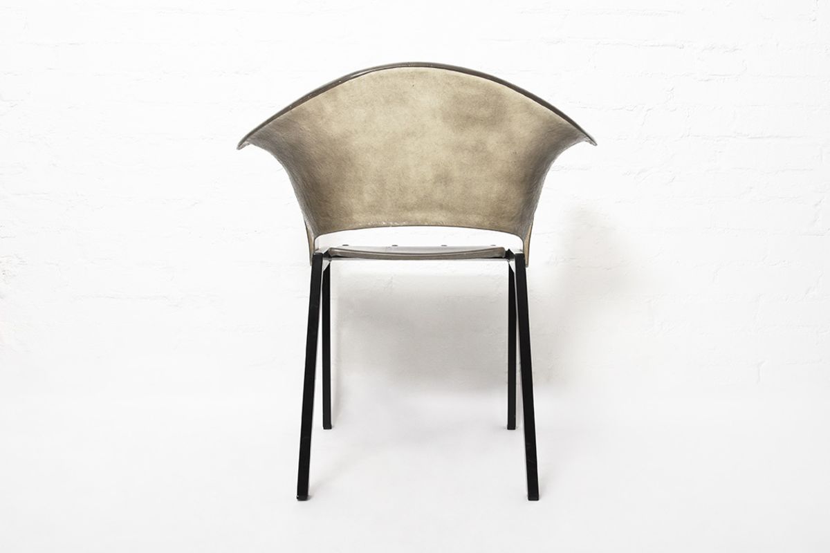 Stefan Lindfors Fiberglass Chair darkgrey details4