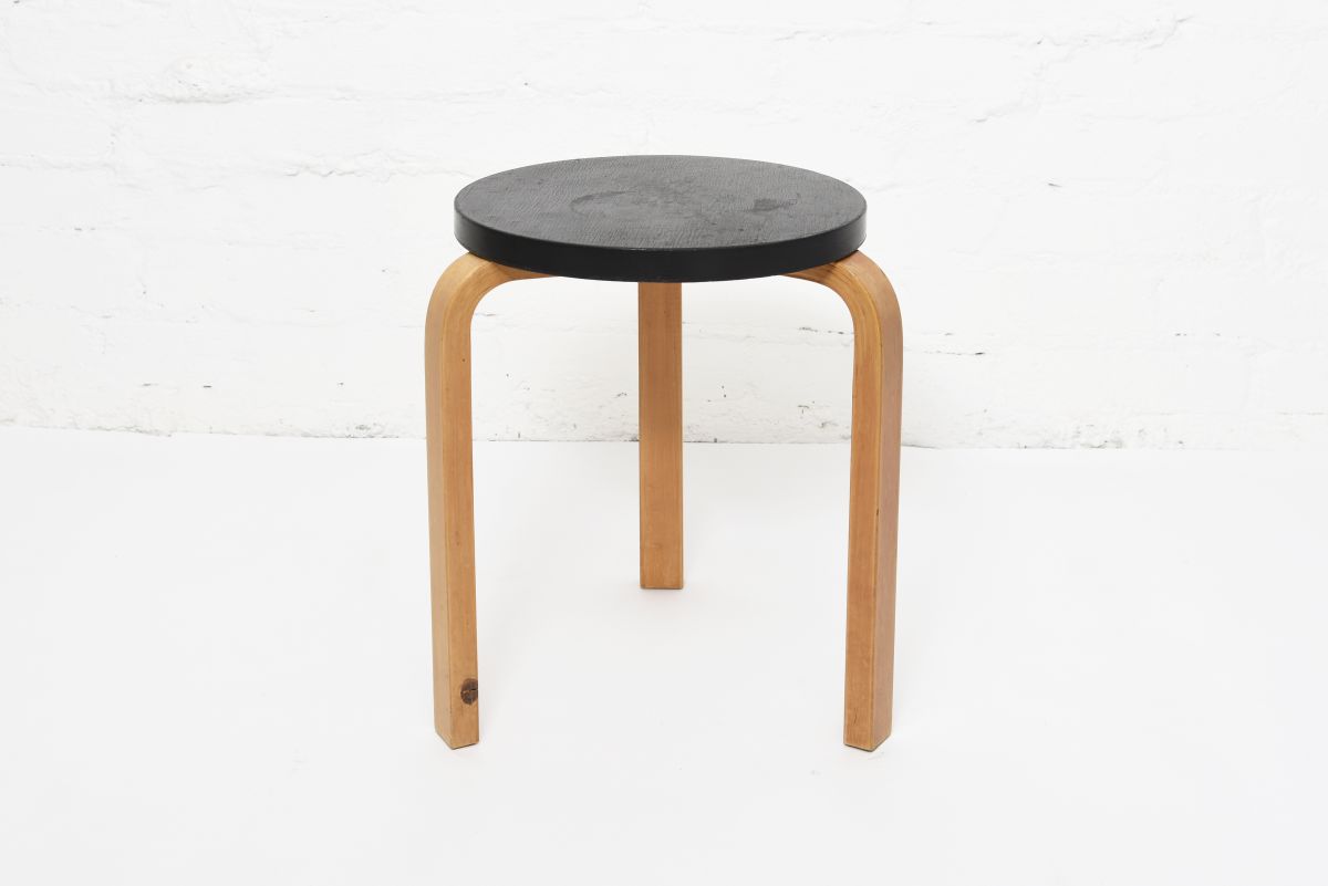 Aalto Alvar Stool60 black x birch 1930