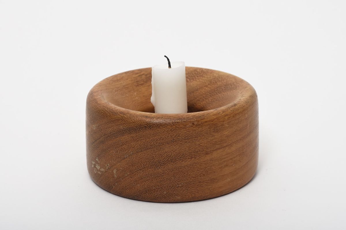 Sakari Pykälä Wooden Candle Holder