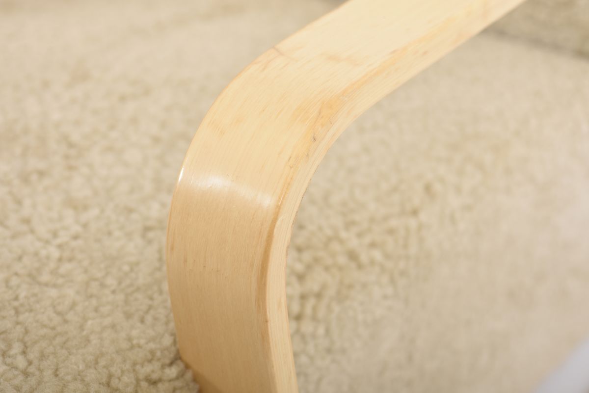 Aalto Alvar armchair 44 paimio sheepskin 06